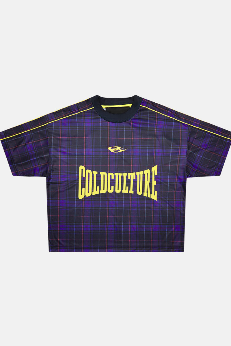 HIGHLANDS PLAID TEE DARK BLUE