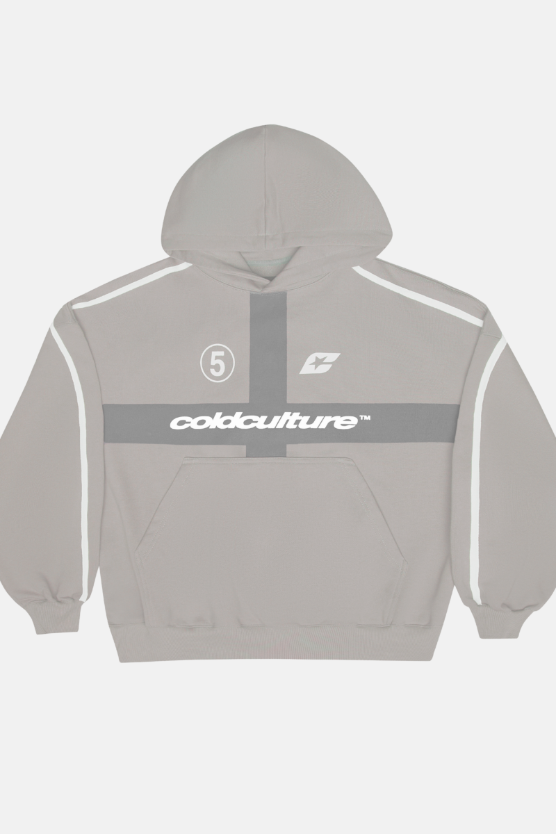 HIT THE TARGET HOODIE GREY