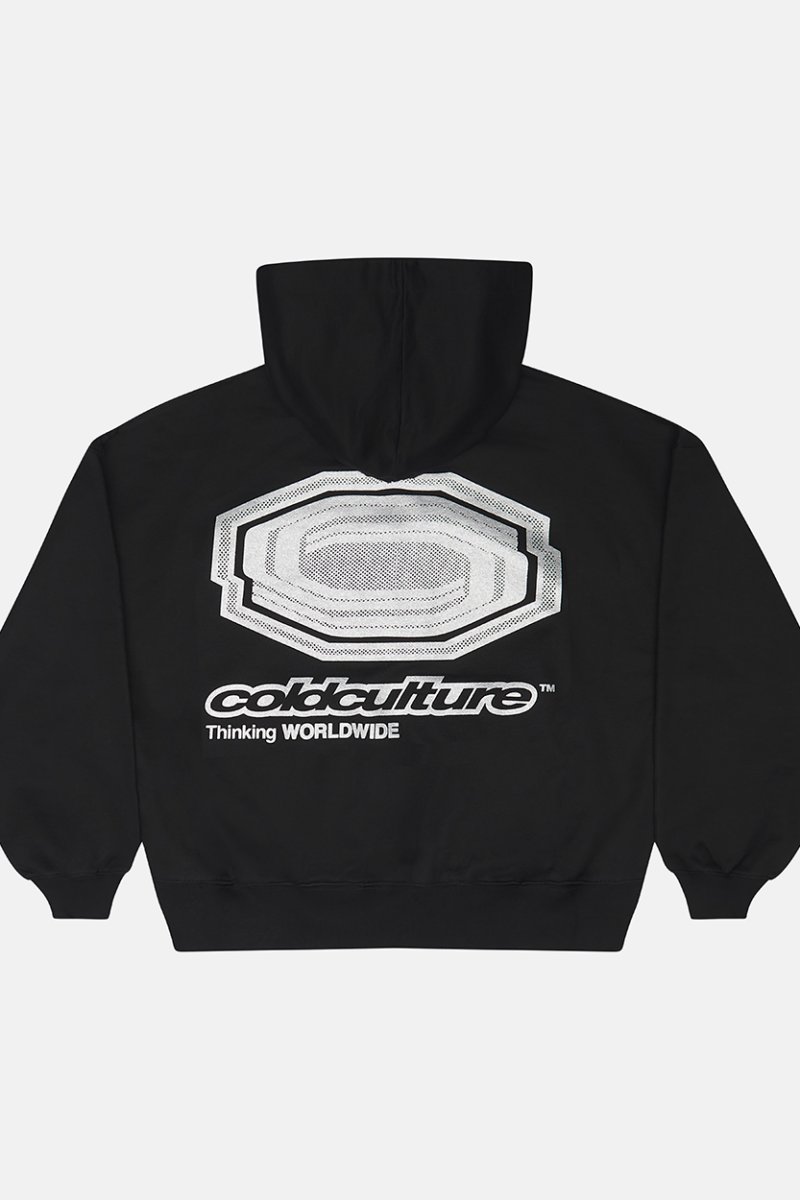GLITTER HOODIE BLACK