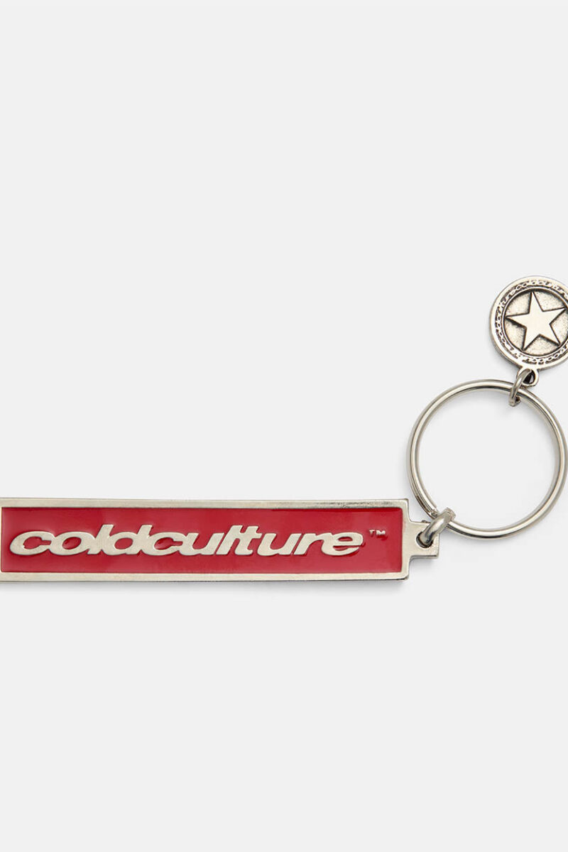 COIN KEYCHAIN METAL RED