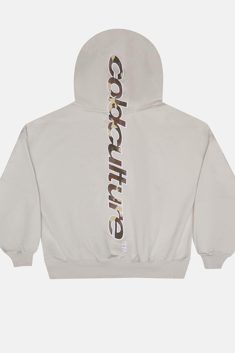 VERTICAL HOODIE LIGHT GREY