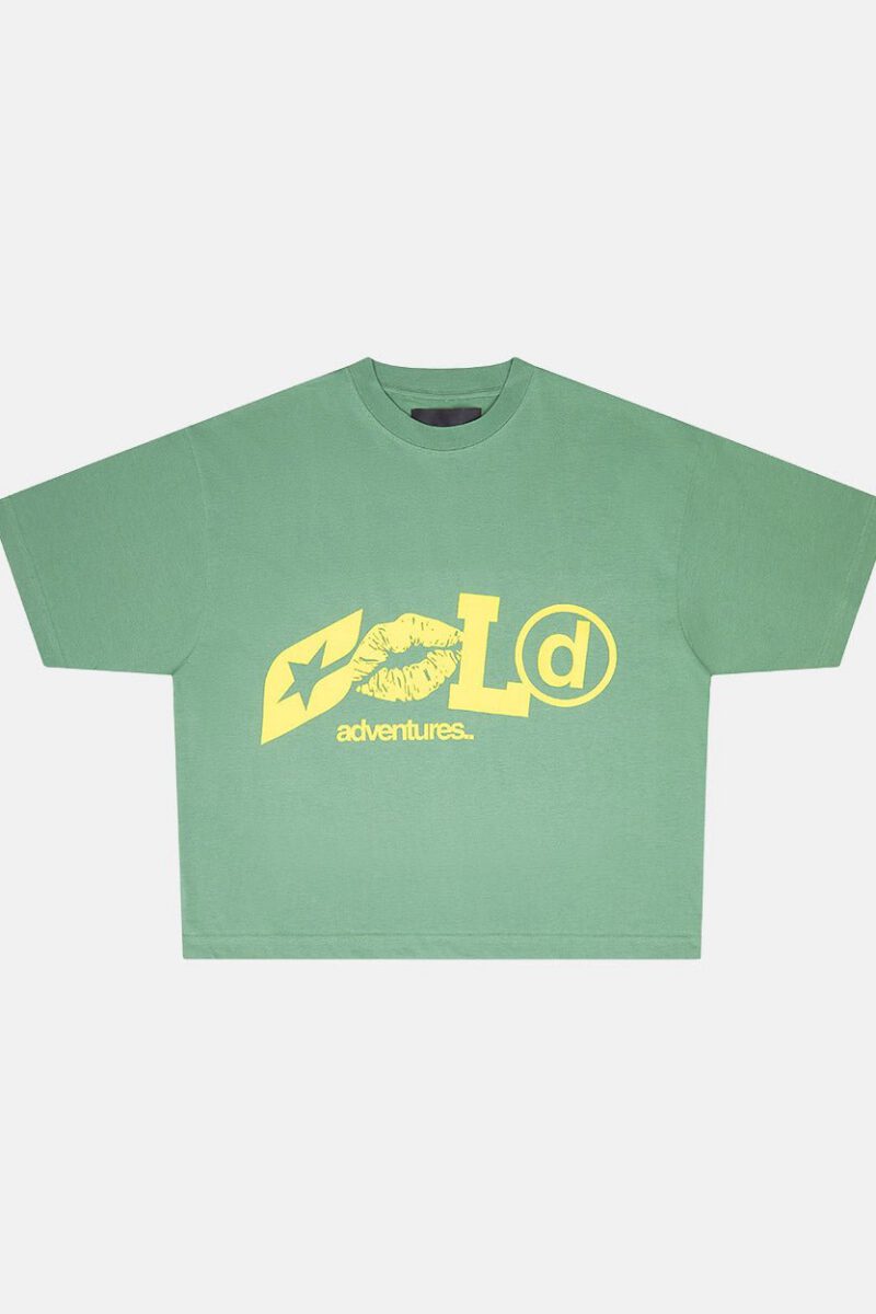 ADVENTURES TEE GREEN & YELLOW