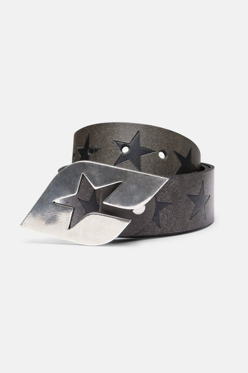 AIRLINES LEATHER BELT BEIGE