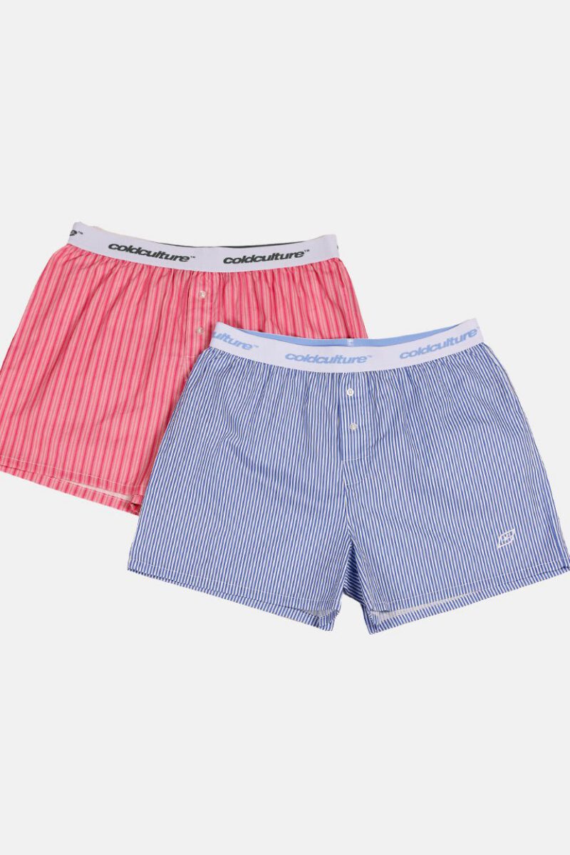 BOXERS STRIPED PACK PINK/BLUE STRIPES