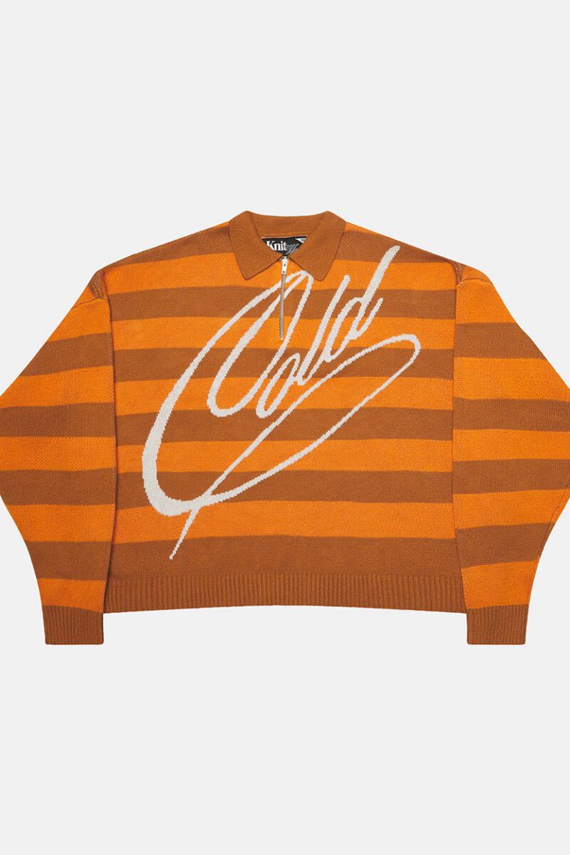 COLD BRICK POLO KNIT ORANGE