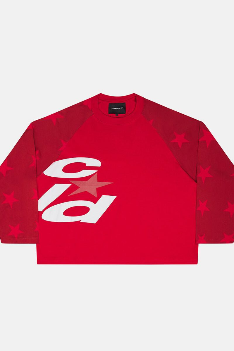 CONSTELLATION LONGSLEEVE RED & BURGUNDY