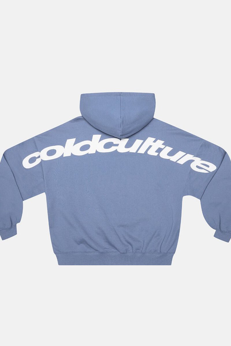 CURVED HOODIE LIGHT BLUE