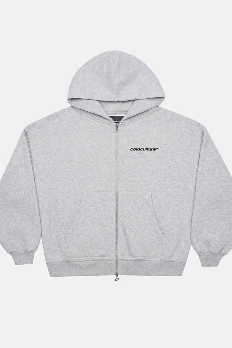 DAILY SET ZIP UP GREY MELANGE