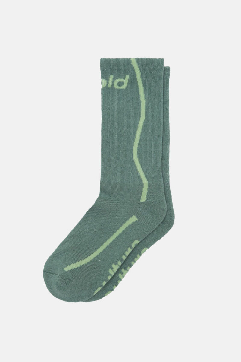 DIVIDED SOCKS CORAL GREEN