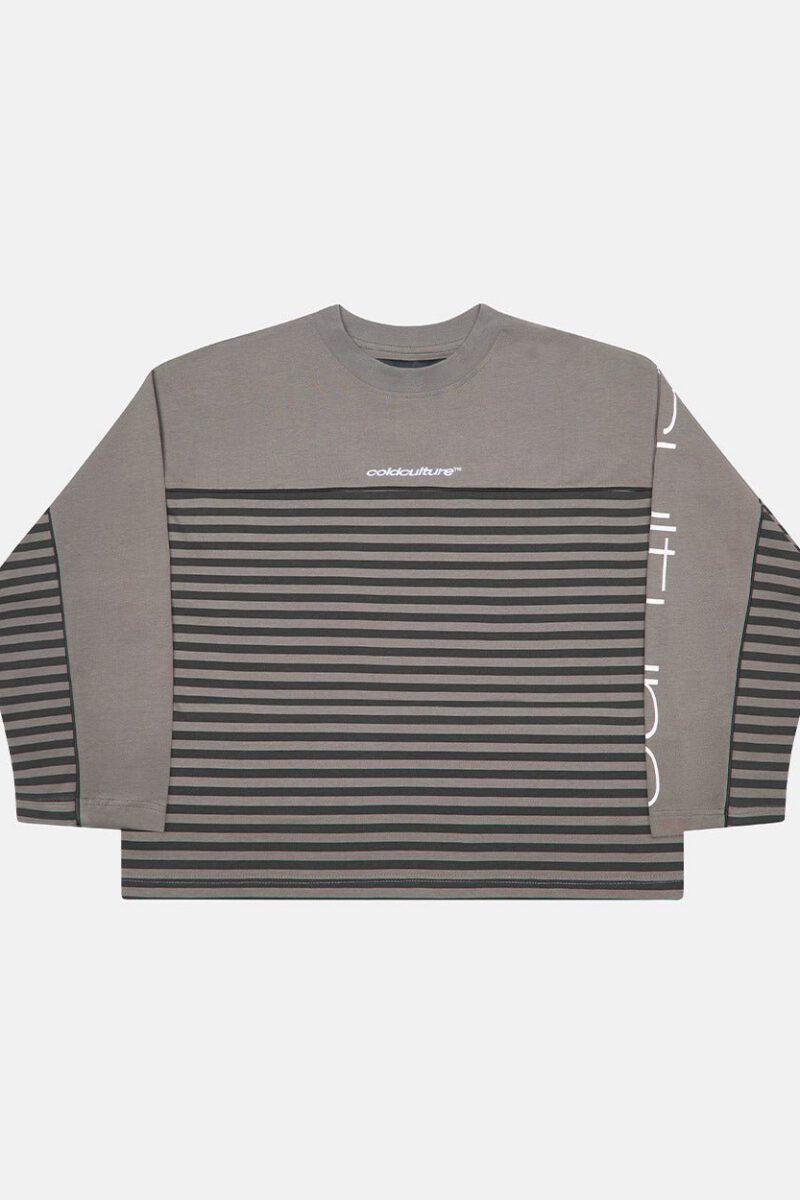 DOUBLE SIDED LONGSLEEVE DARK GREY