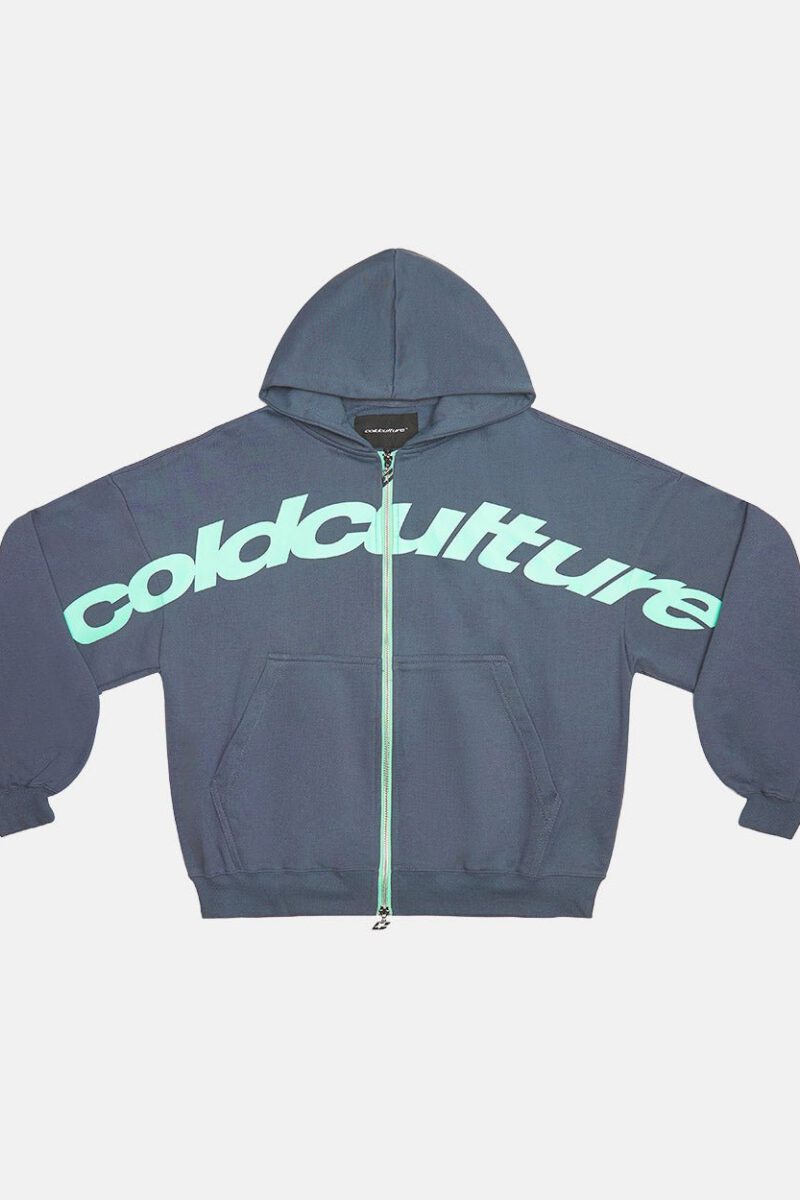 DRIVEN ZIP HOODIE INDIGO BLUE