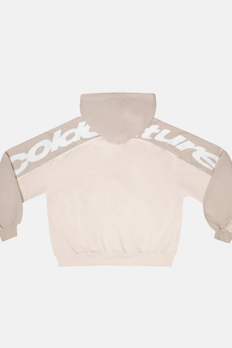 FLESH ZIP HOODIE BEIGE