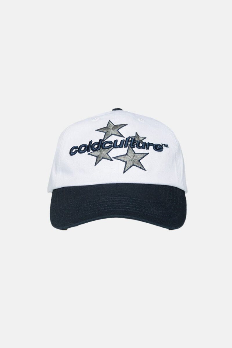 ITALIC STARS CAP IVORY WHITE/BLUE