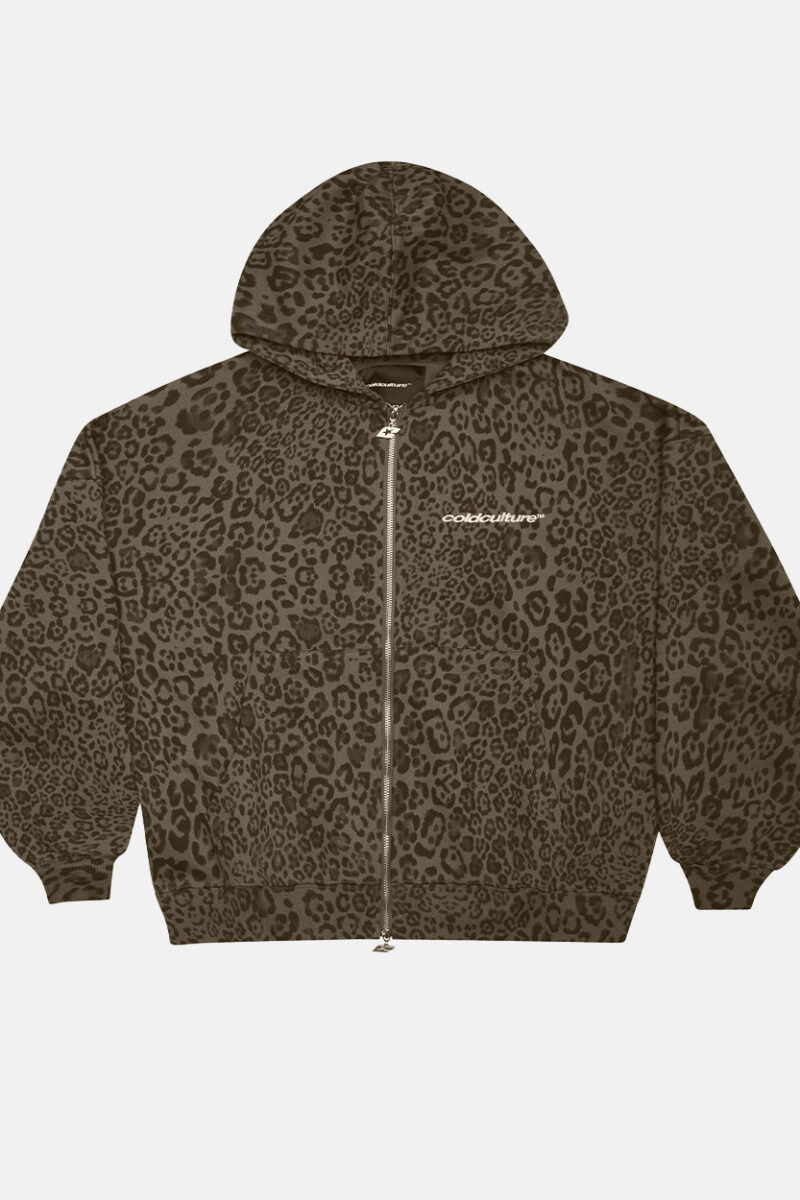 NOCTURNE BEAST ZIP HOODIE BROWN