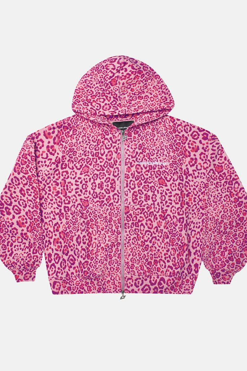 NOCTURNE BEAST ZIP HOODIE PINK