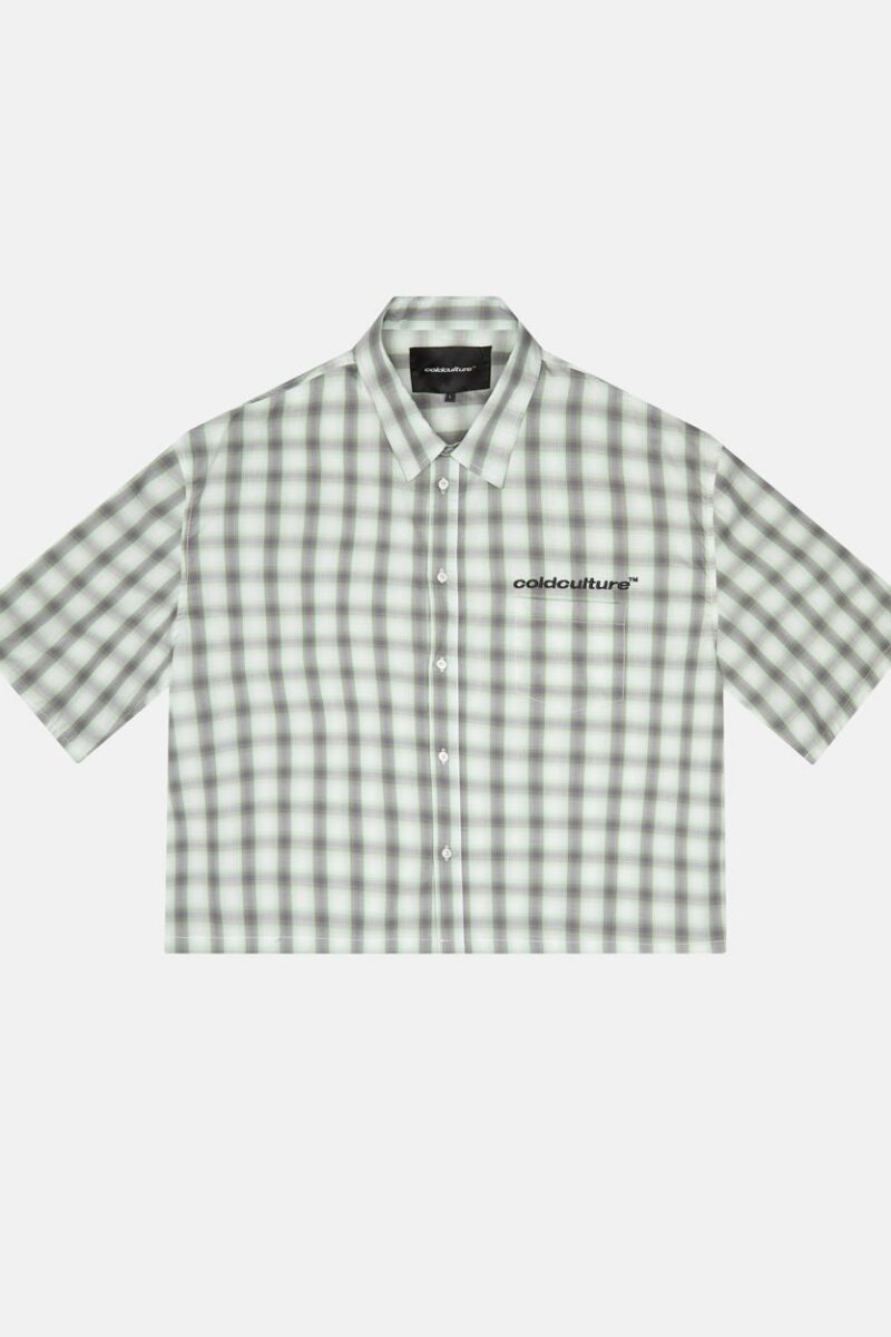 ONE POCKET SHIRT BLURRED GREEN