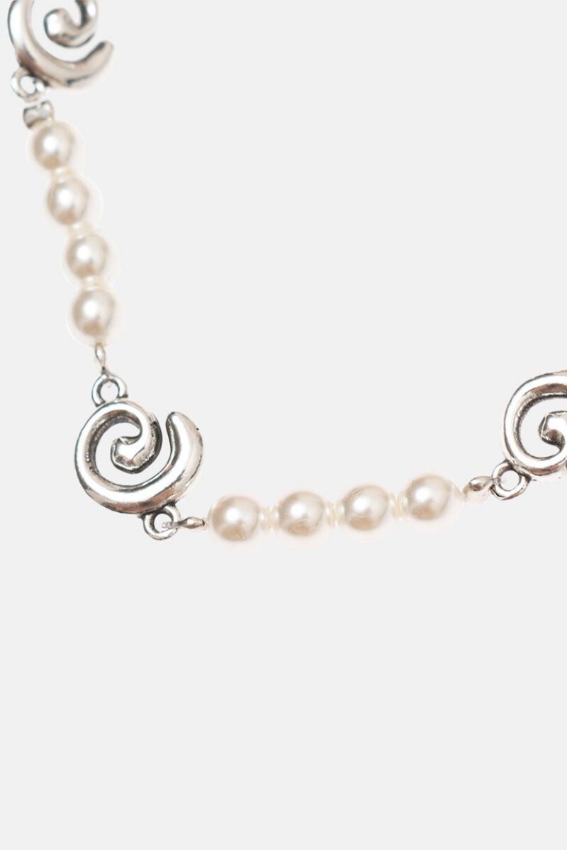PEARL AND SPIRAL BRACELET