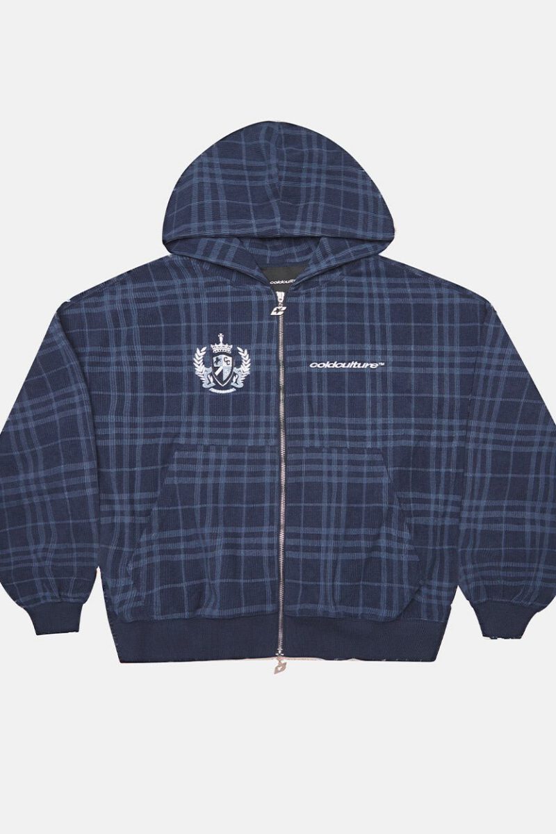 POSH ZIP HOODIE NAVY