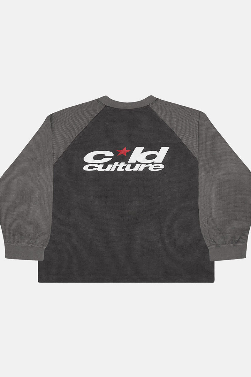 RANGLAN BICOLOR THERMAL LONGSLEEVE BLACK