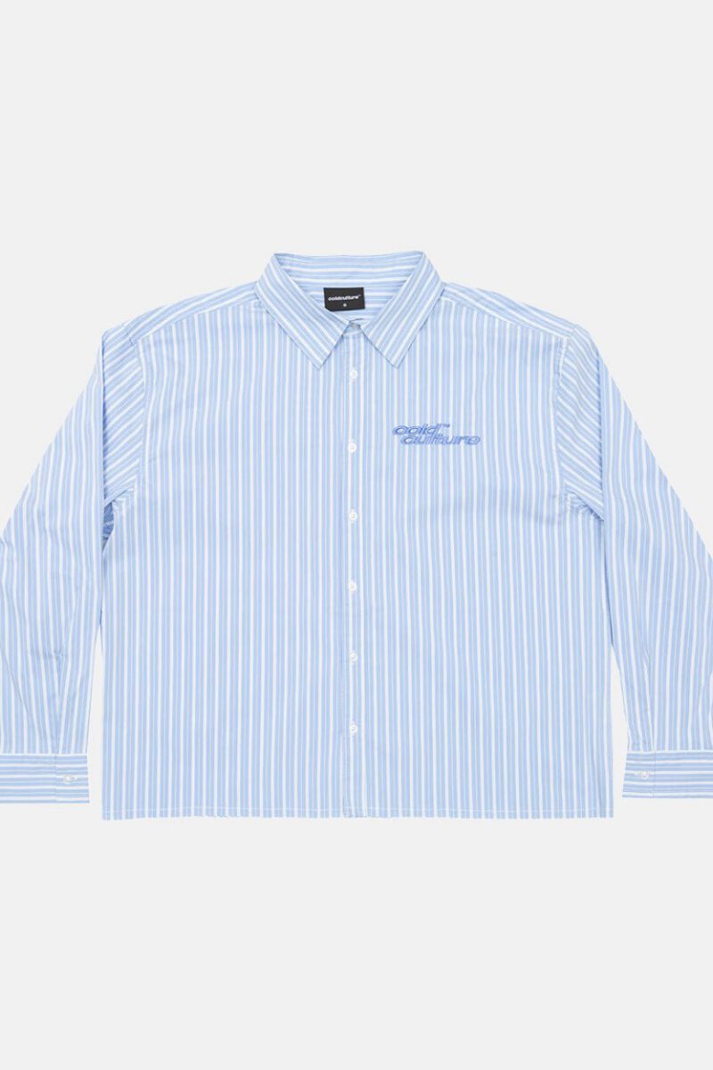 RUNNING HORSE SHIRT BLUE STRIPES