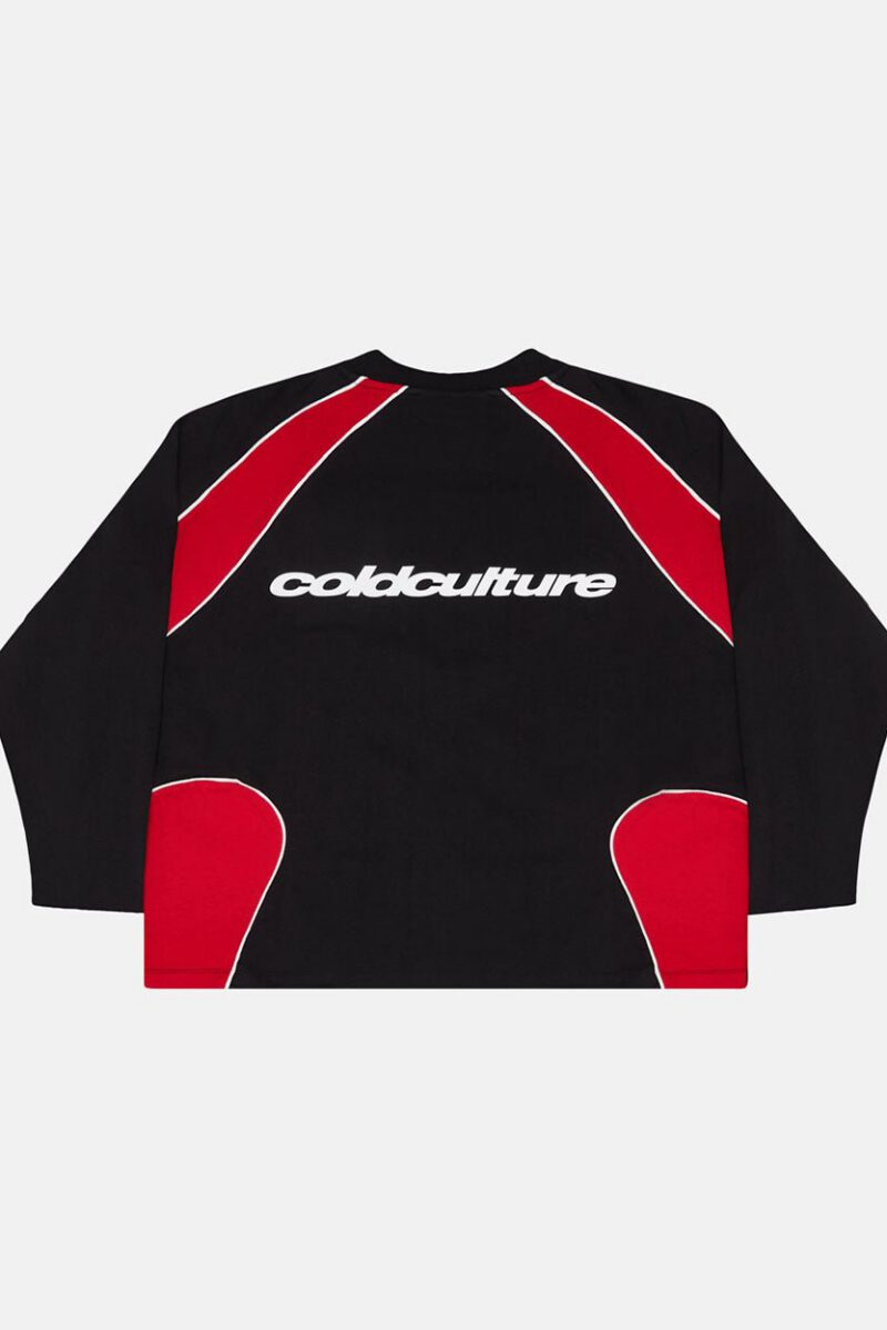 SLIDER LONGSLEEVE TEE BLACK & RED