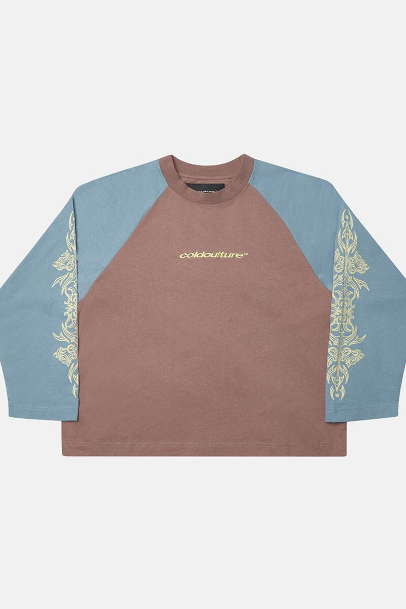 TRIBAL LONGSLEEVE BROWN & BLUE