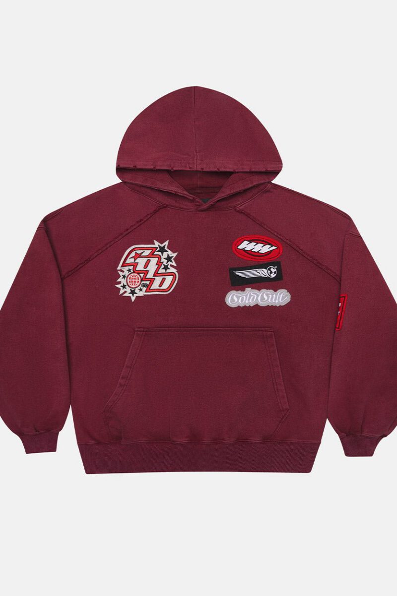 WALKER HOODIE BURGUNDY