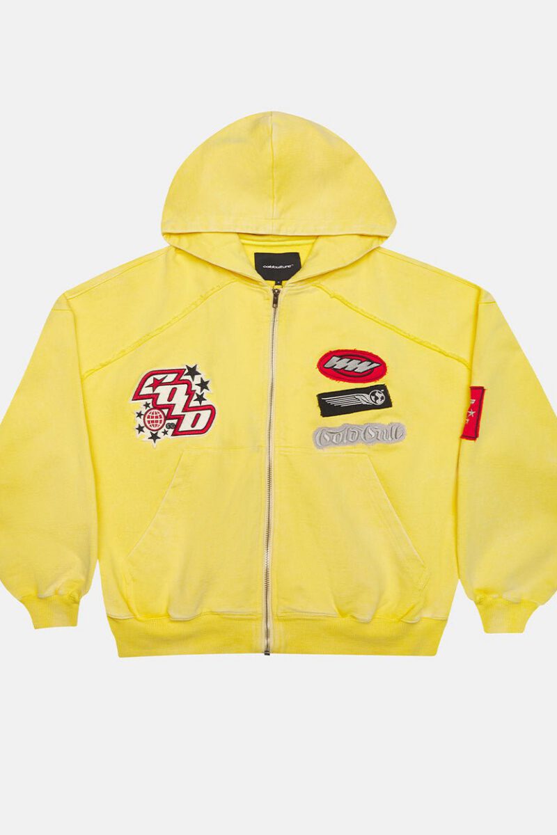 WALKER ZIP HOODIE YELLOW