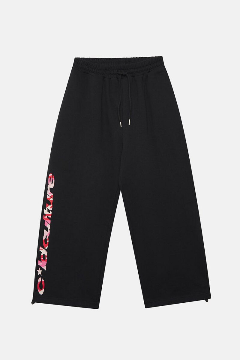 WILD CAMO SWEATPANTS BLACK