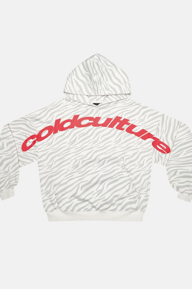ZEBRA HOODIE WHITE
